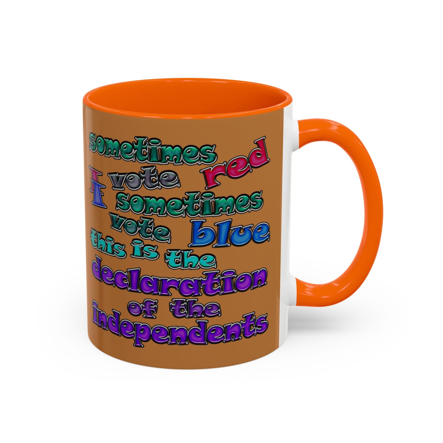 declaration of the independents - Accent Mug (light brown)