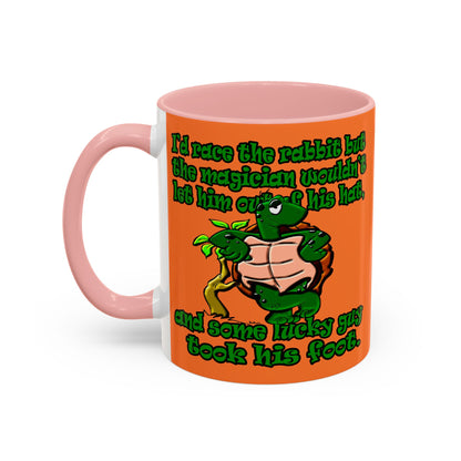turtle race - Accent Mug (crusta)