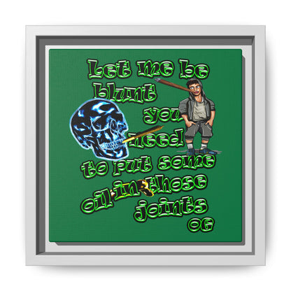 og - framed canvas art (dark green)