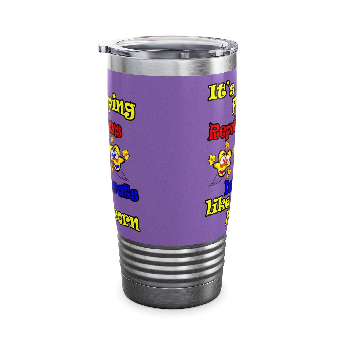 popping like popcorn - Ringneck Tumbler, 20oz (light purple)