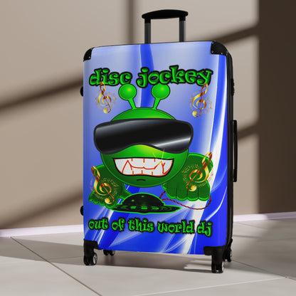 disc jockey - Suitcase (blue-white wave)