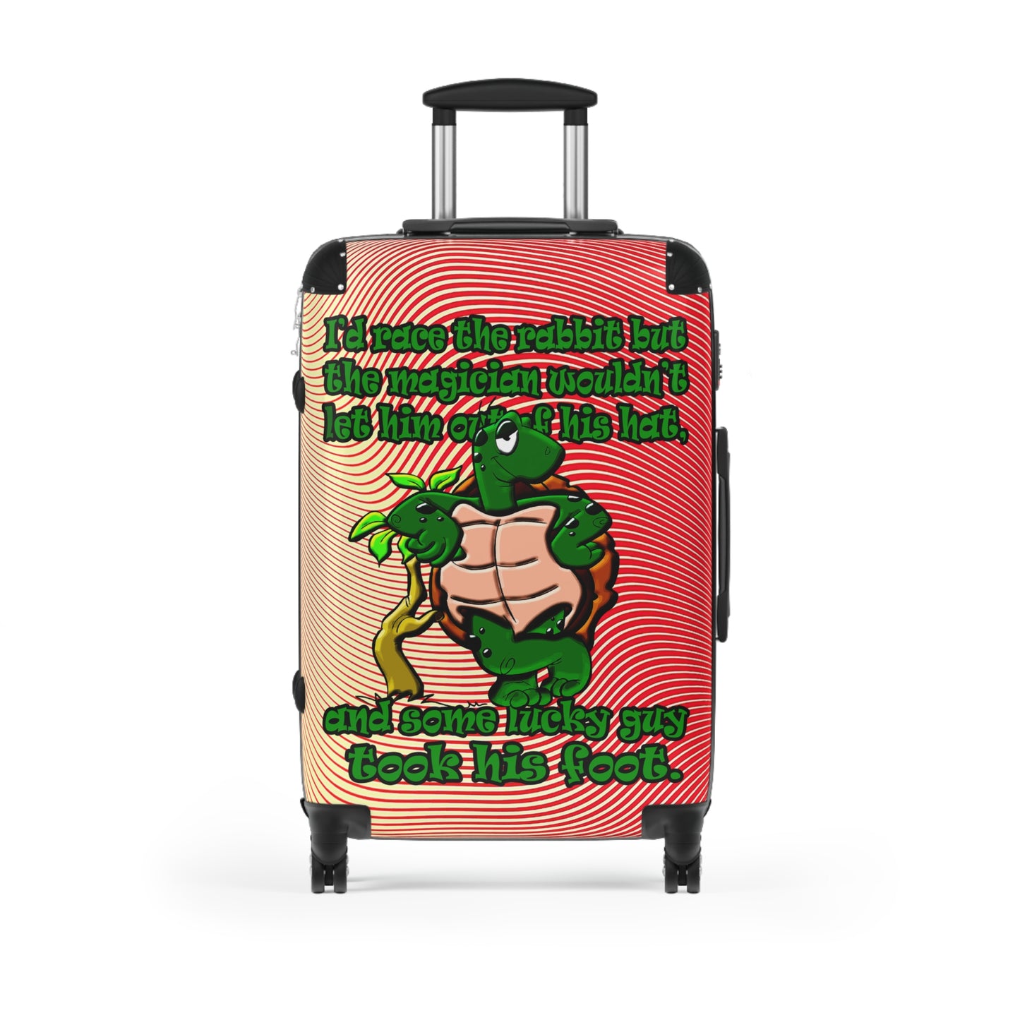 turtle race - Suitcase (yellow-orange wave)