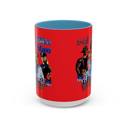 rw&b lives matter - Accent Mug (red)