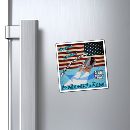 shoot for the stars - Magnets - (faded blue)