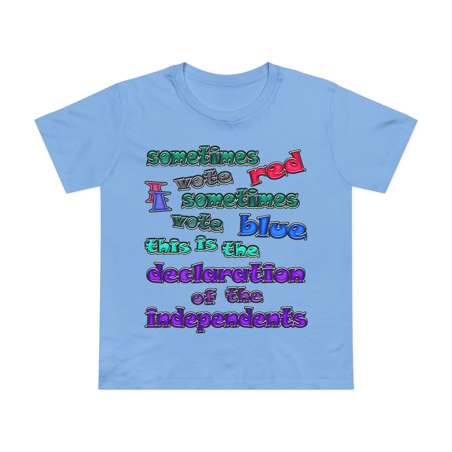 declaration of the independents - Women’s Maple Tee