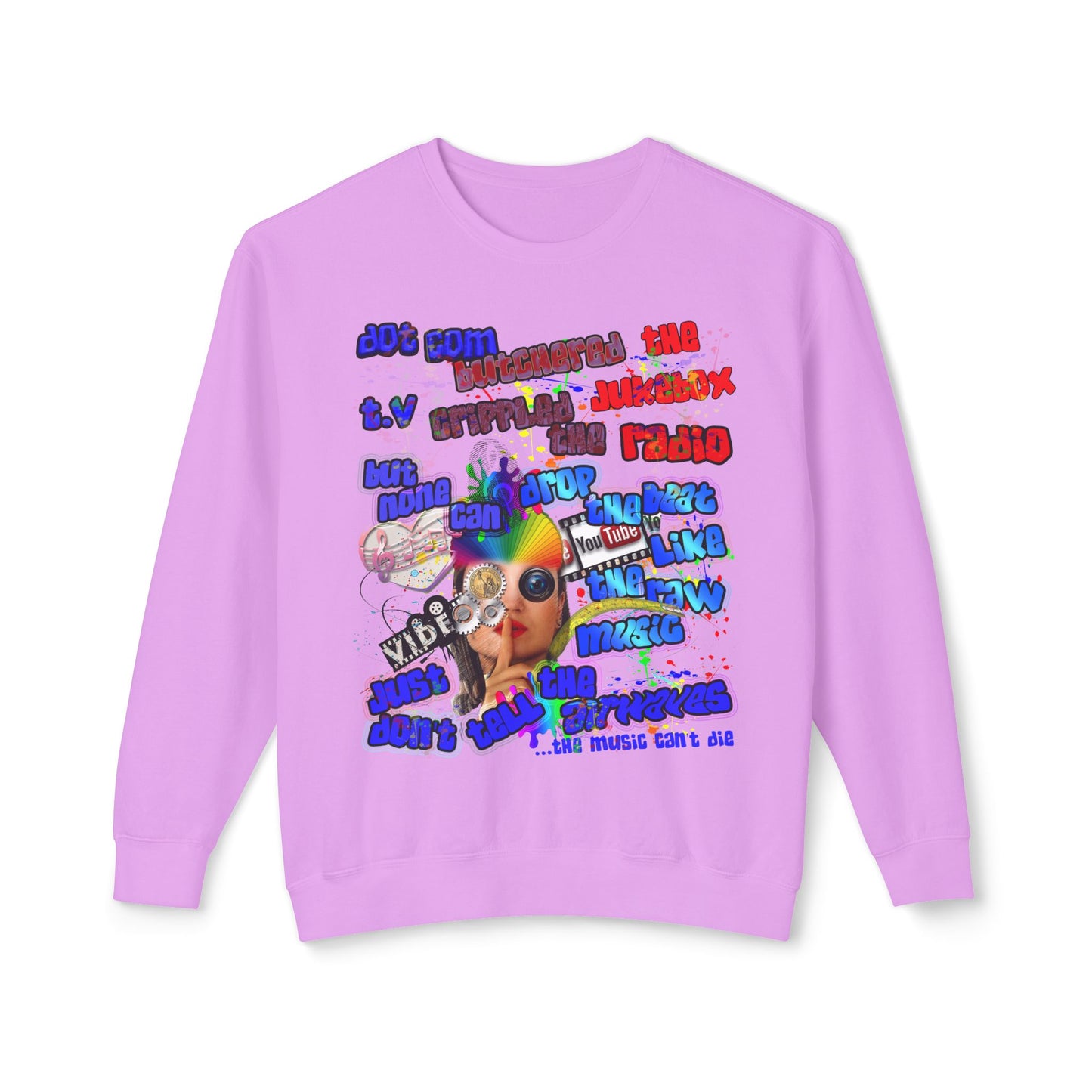 drop the beat - Unisex Lightweight Crewneck Sweatshirt