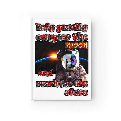 defy conquer reach - journal-lined (white)