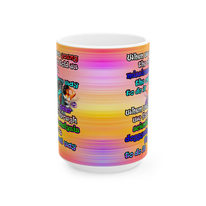 doggystyle - White Mug (color blur)