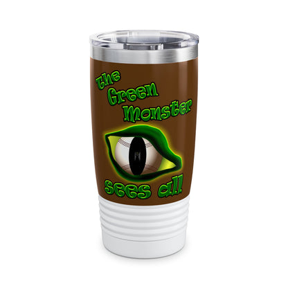 green monster - Ringneck Tumbler, 20oz (brown)