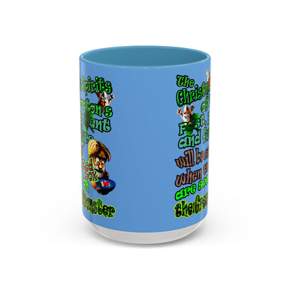 christmas spirits of boston - Accent Mug (light blue)