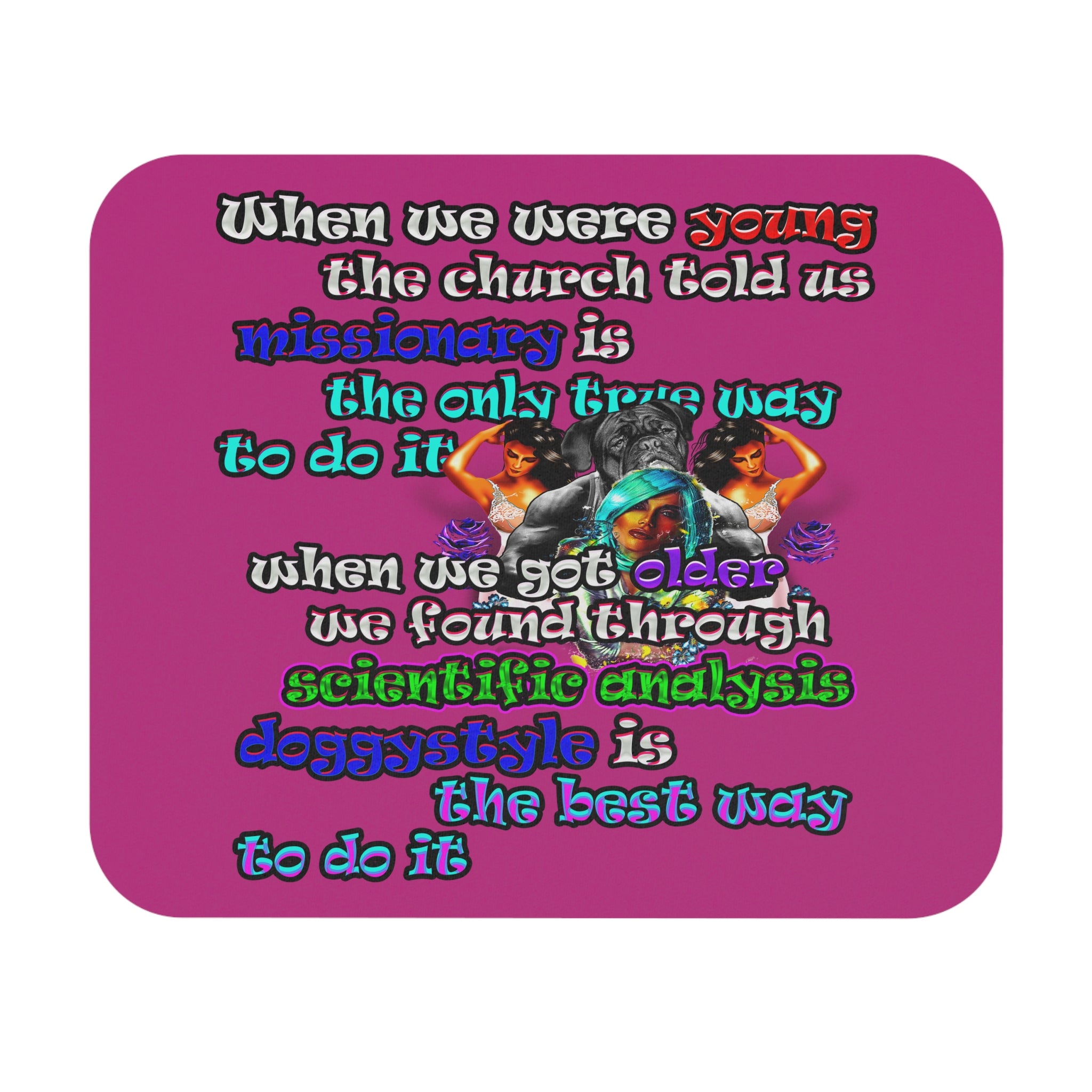 doggystyle - Mouse Pad (Rectangle) (pink)