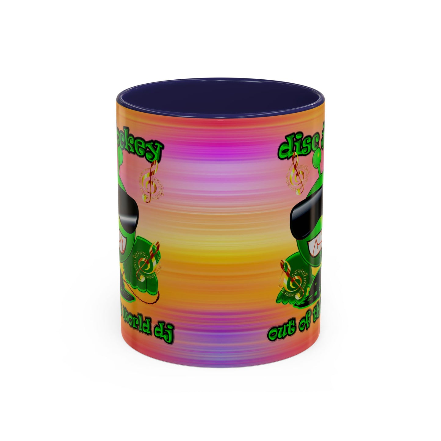 disc jockey - Accent Mug (color blur)