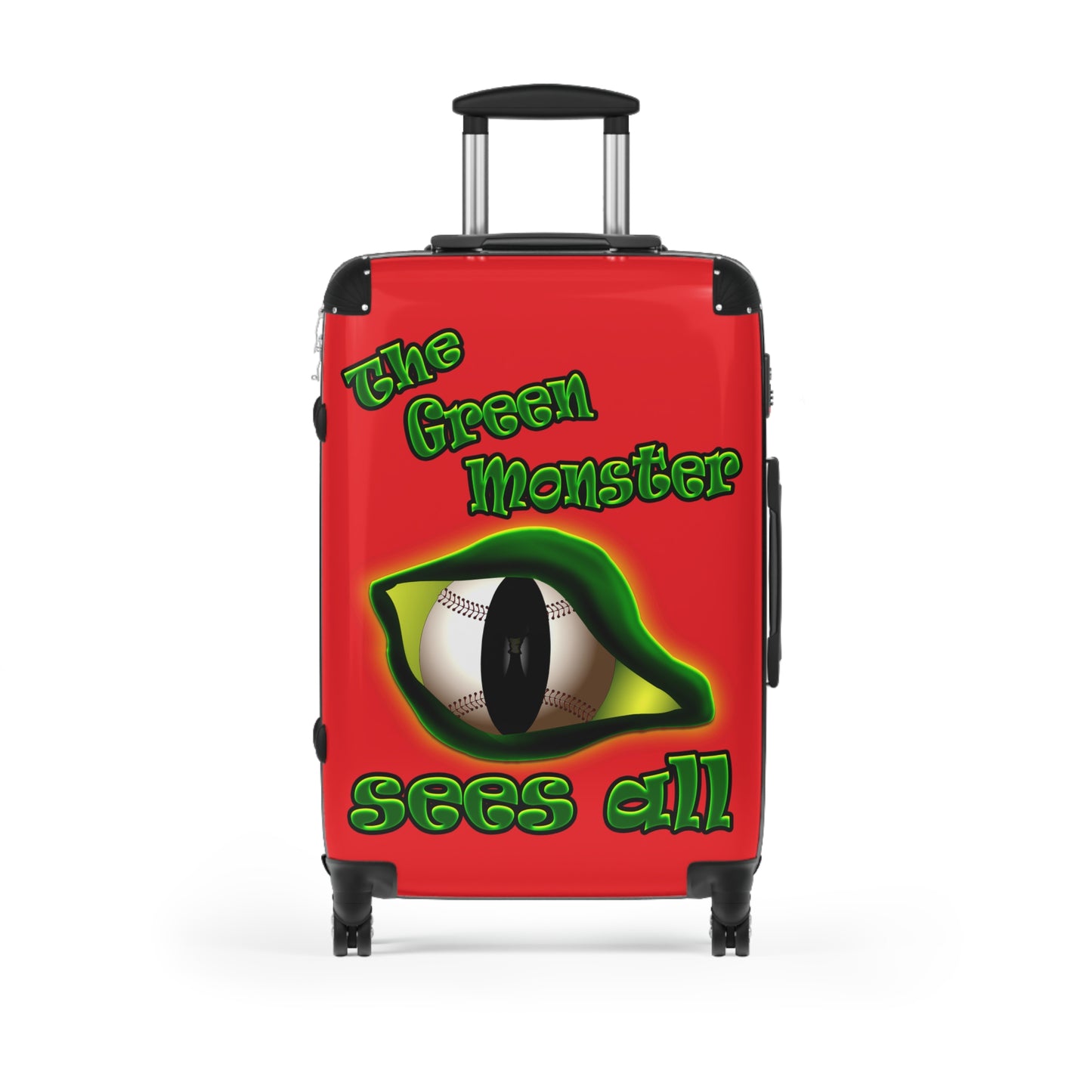 green monster - Suitcase (red)