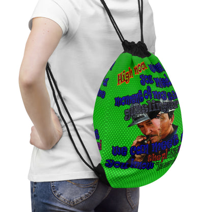 high noon - Drawstring Bag (logo green)