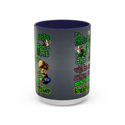 christmas spirits of boston - Accent Mug (grey-light grey)