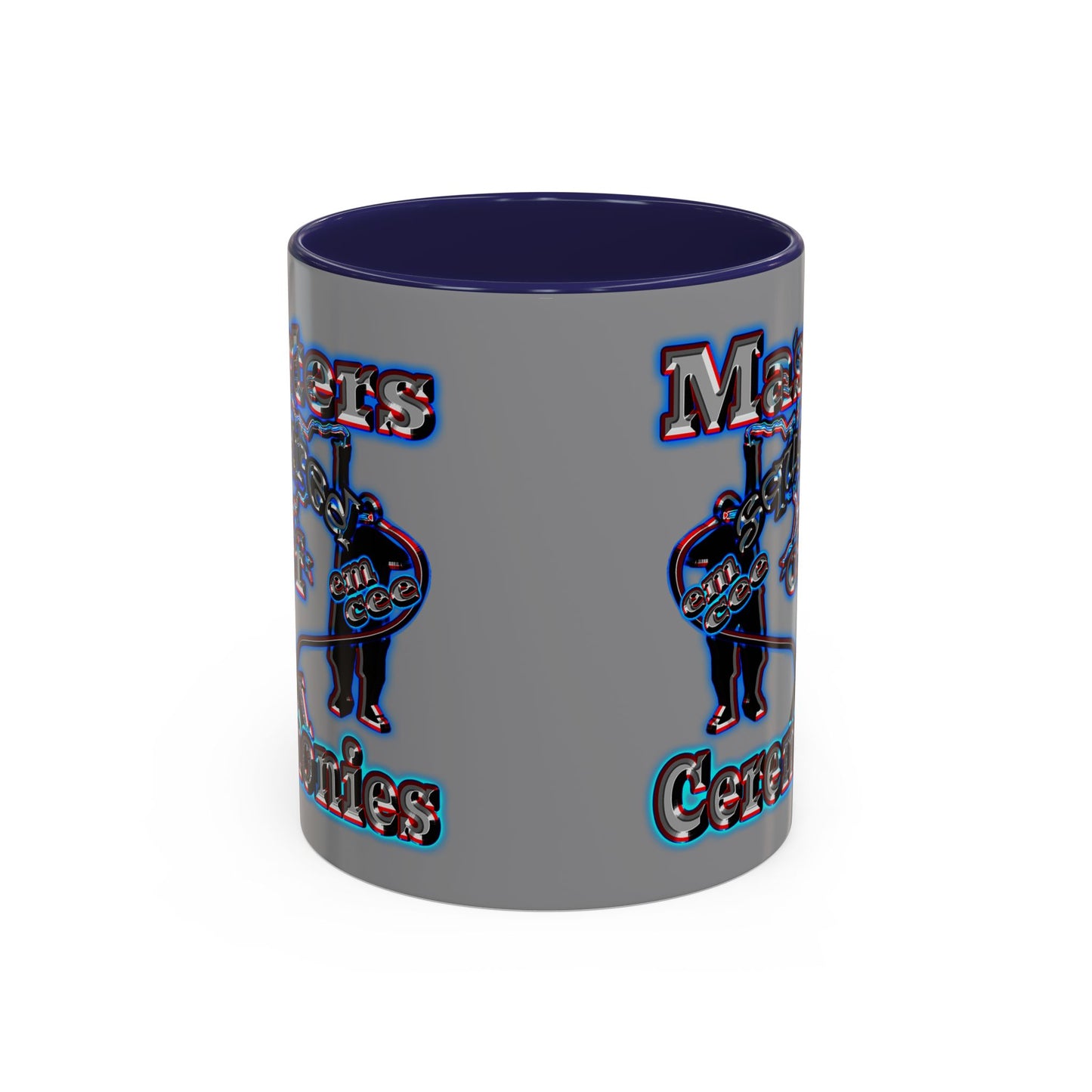 em cee squared - Accent Mug (grey)