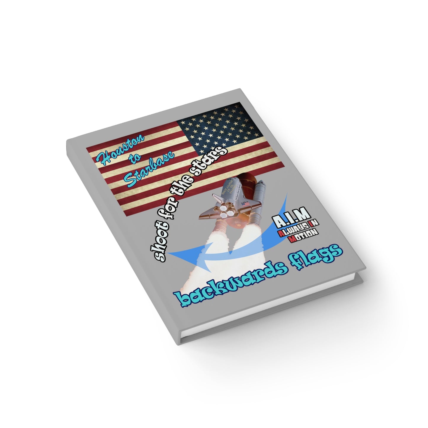 shoot for the stars - journal-blank (light grey)