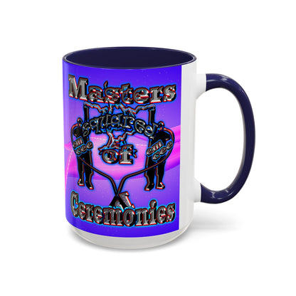em cee squared - Accent Mug (purple-pink wave)