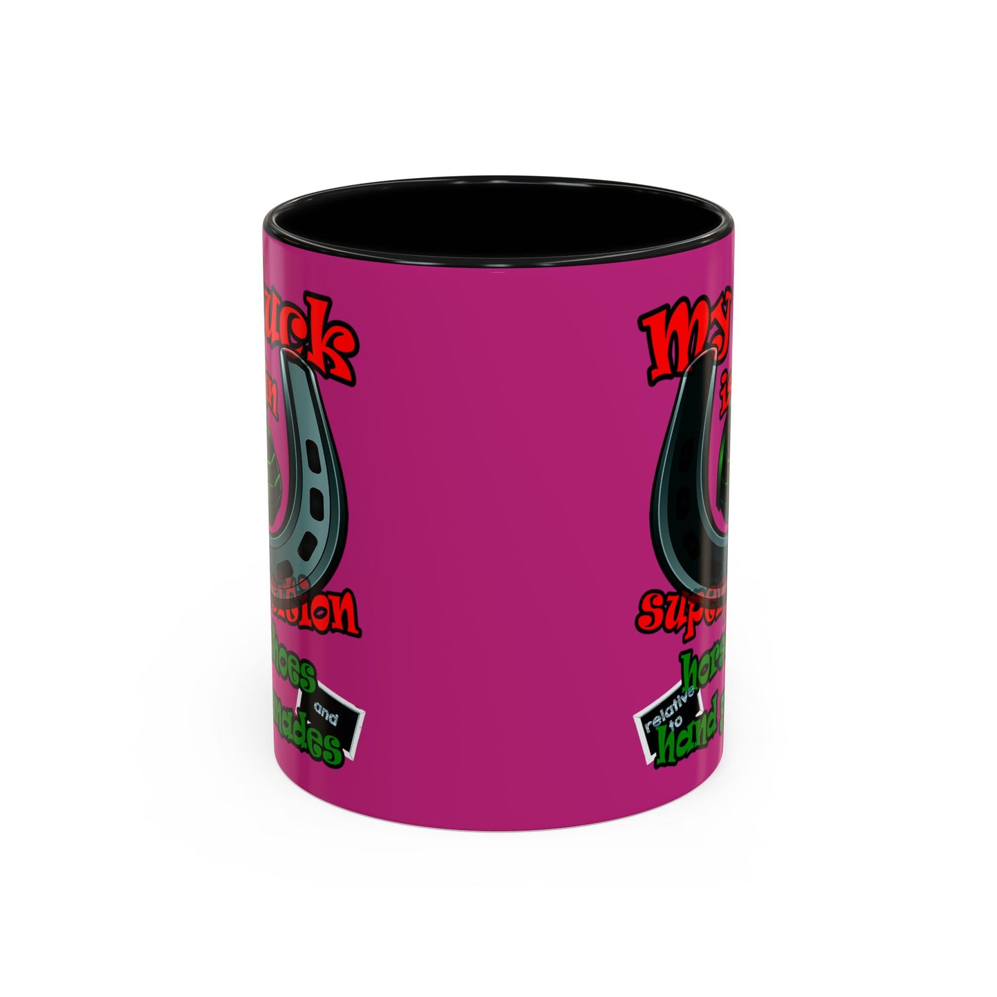 my luck - Accent Mug (pink)