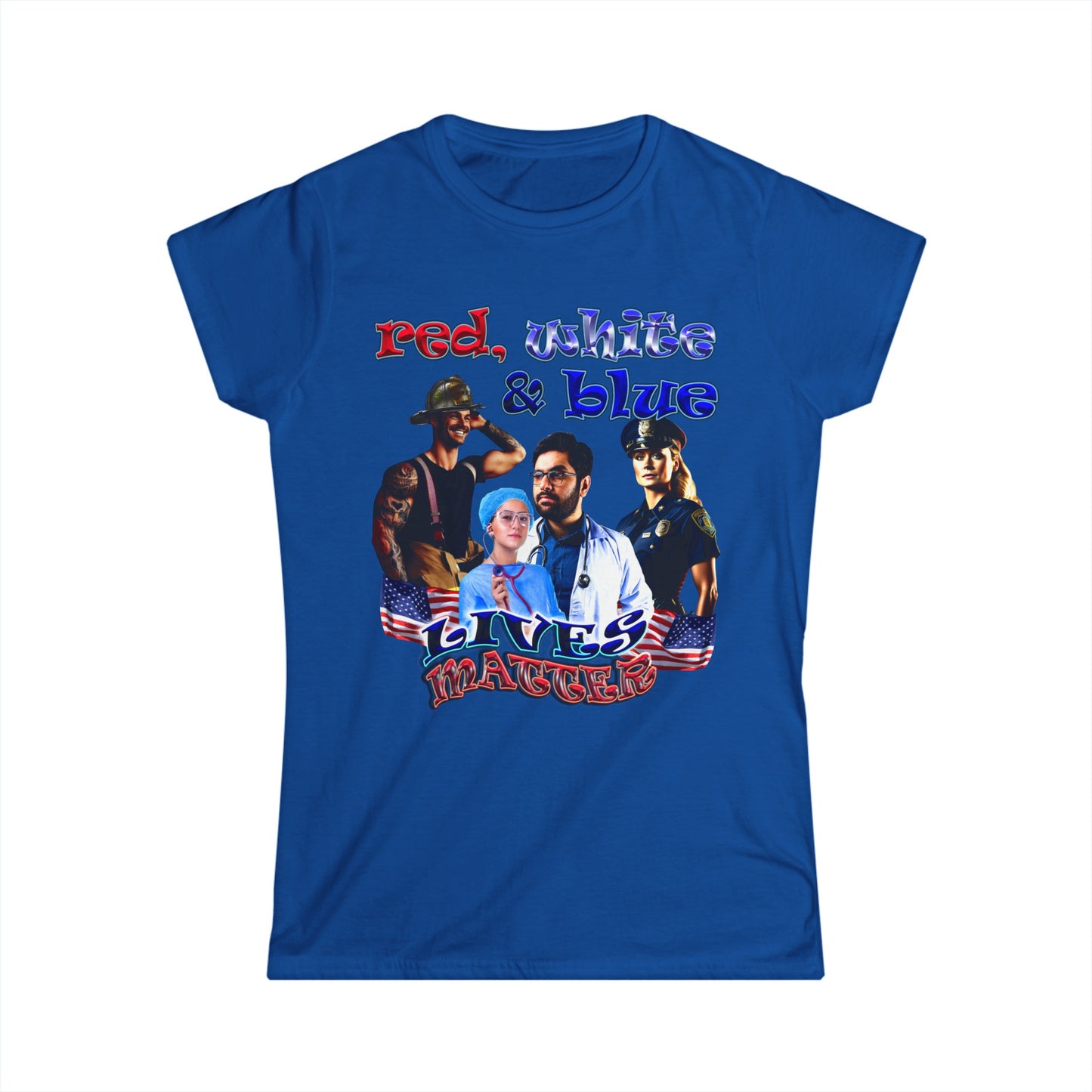 rw&b lives matter - Women's Softstyle Tee