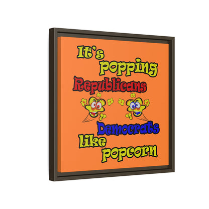popping like popcorn - framed canvas art (crusta)