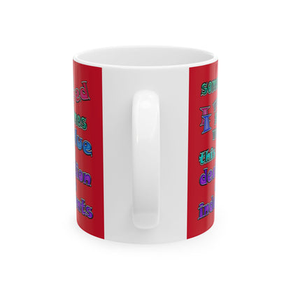 declaration of the independents - White Mug (dark red)