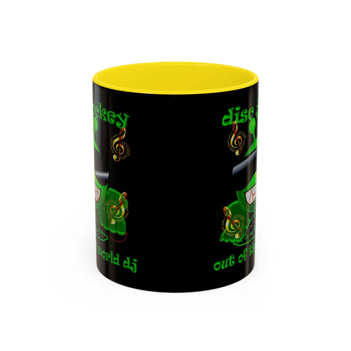 disc jockey - Accent Mug (black)