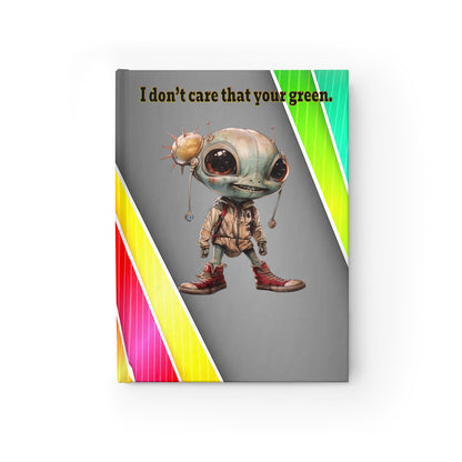 I don't care that your green - journal-lined (rainbow split)