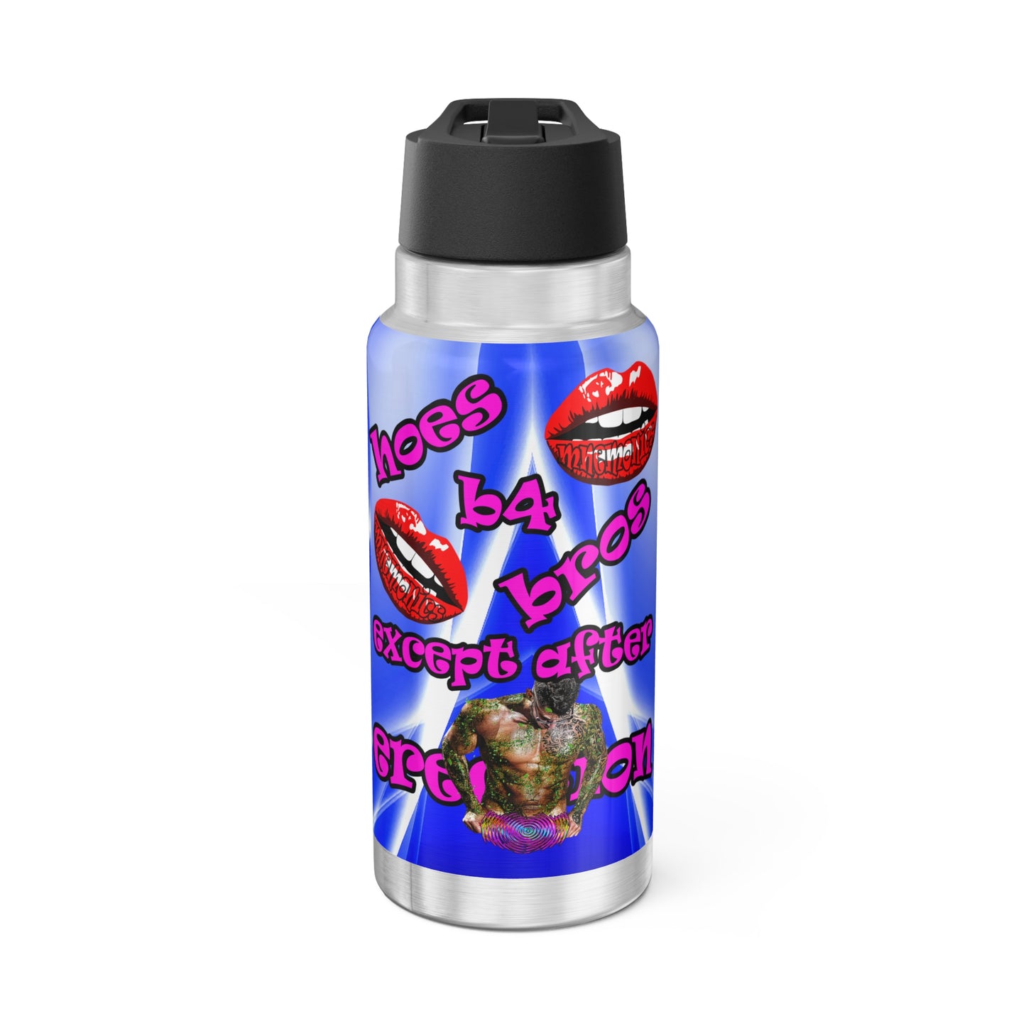 hoes b4 bros - Gator Tumbler, 32oz  (blue-white wave)