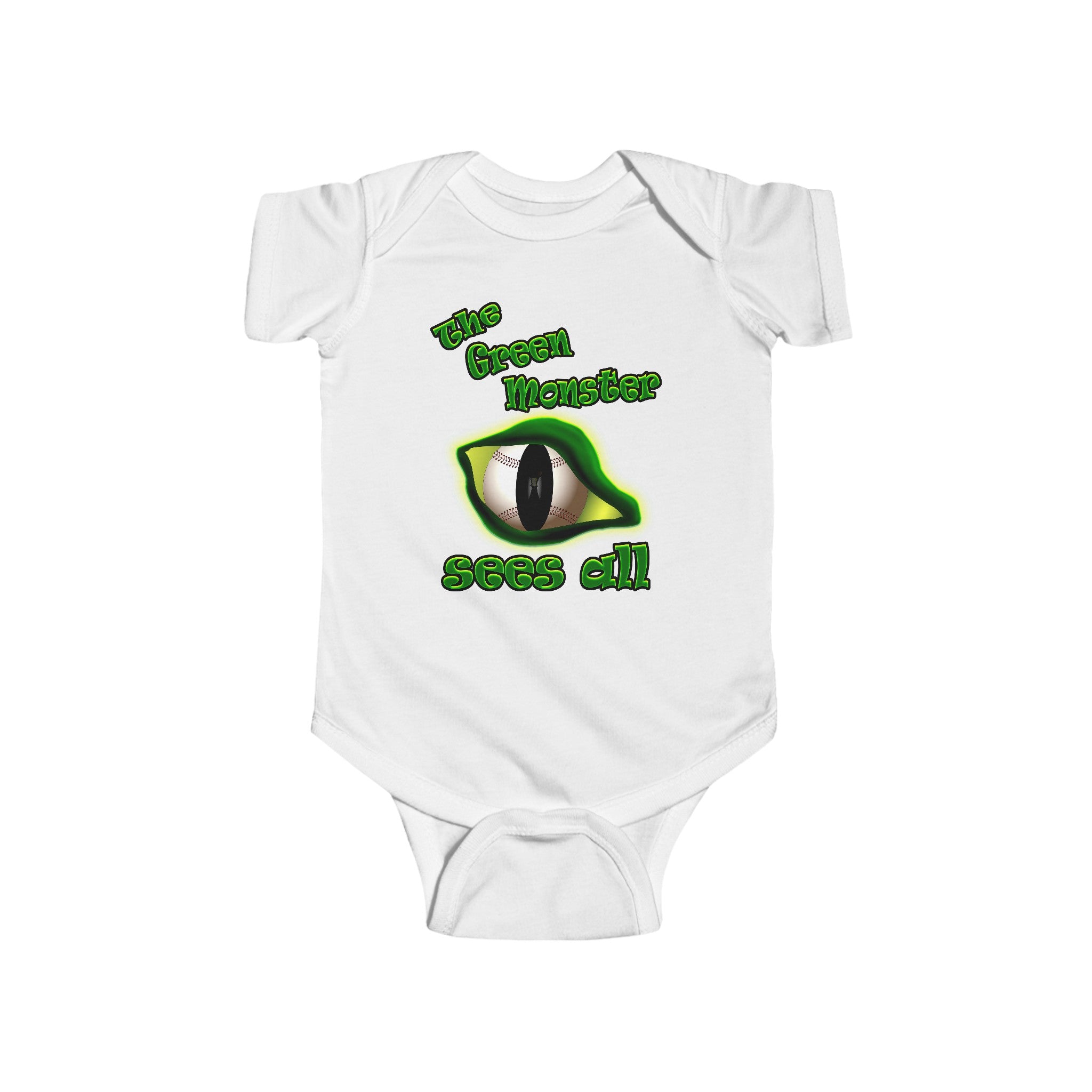 green monster - Infant Fine Jersey Bodysuit