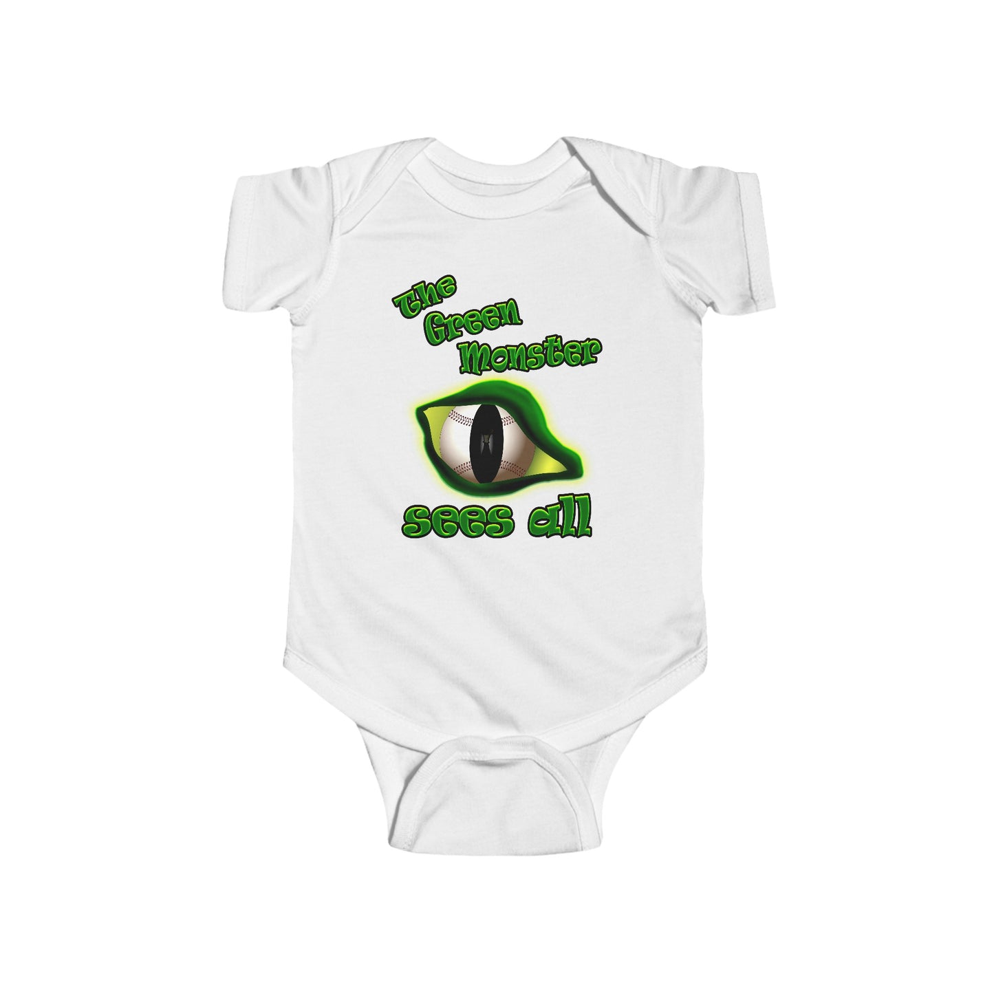 green monster - Infant Fine Jersey Bodysuit