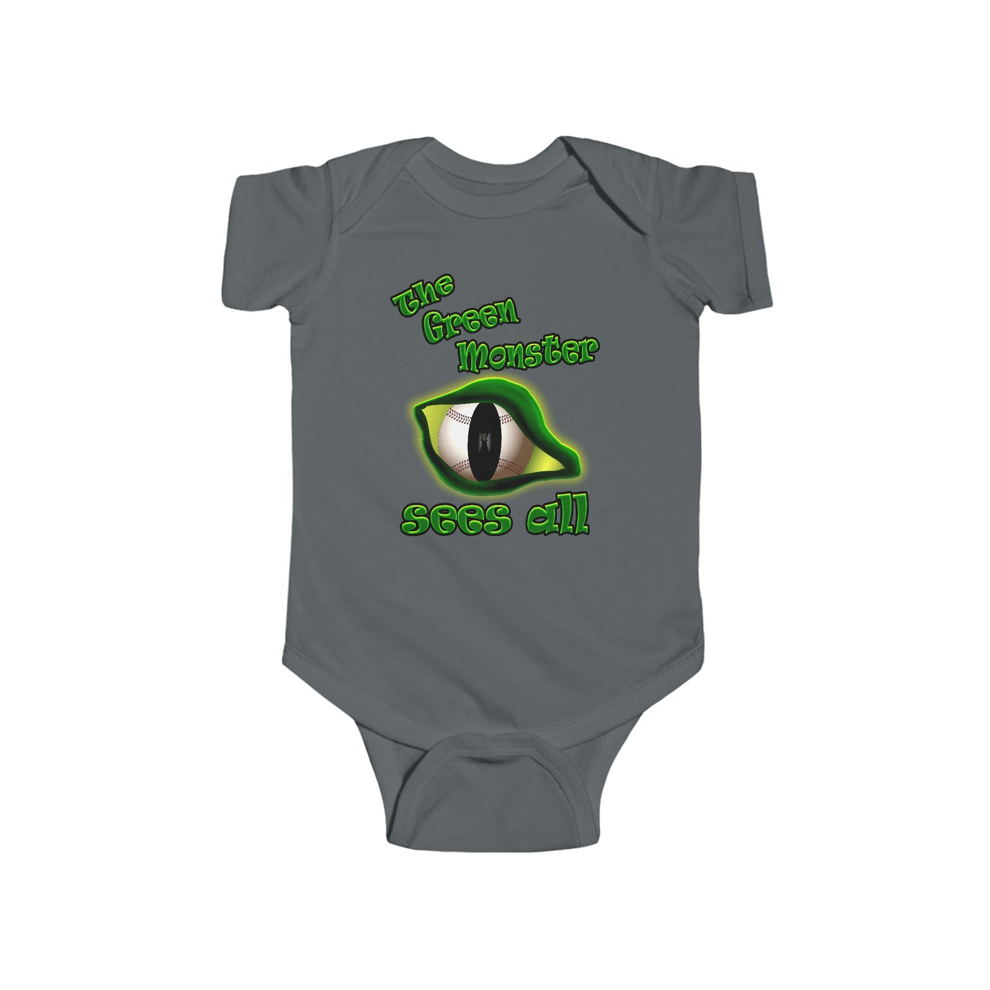 green monster - Infant Fine Jersey Bodysuit