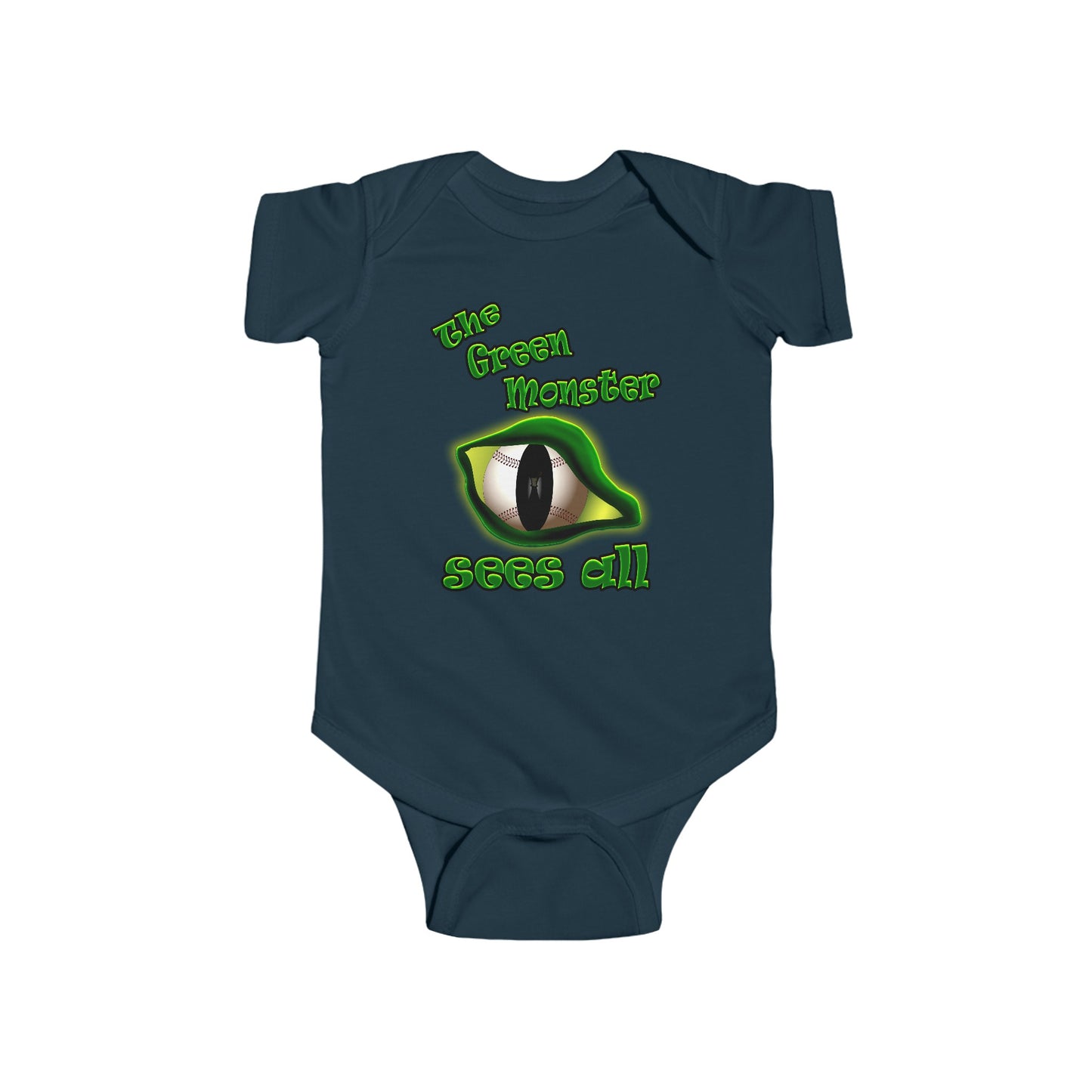 green monster - Infant Fine Jersey Bodysuit