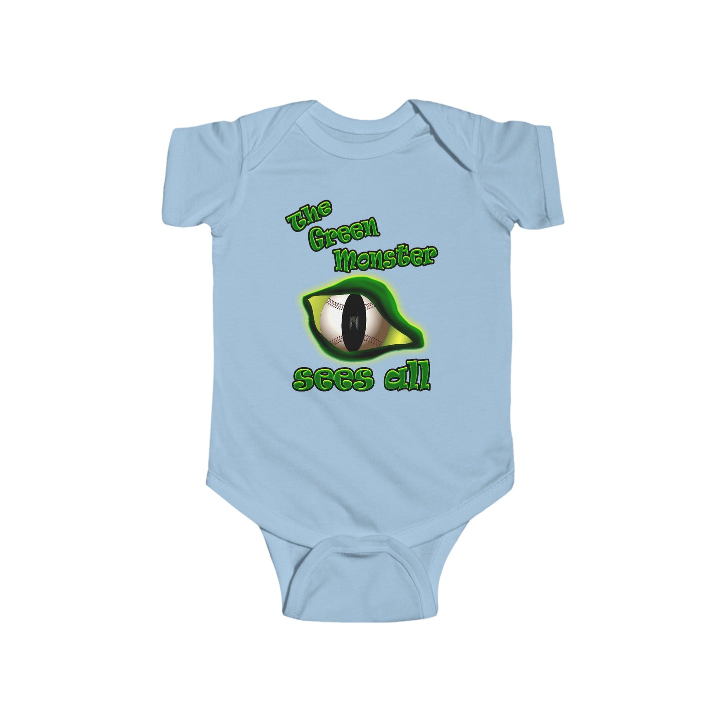 green monster - Infant Fine Jersey Bodysuit