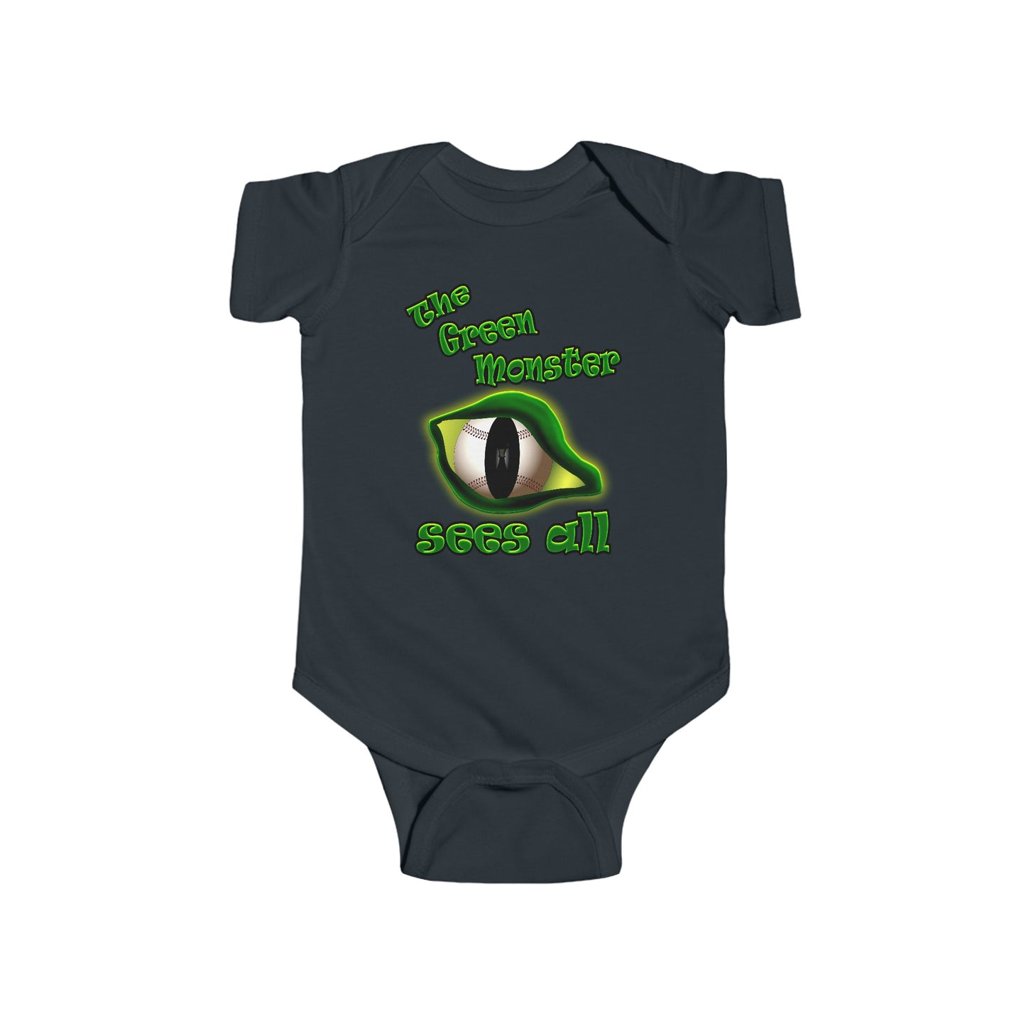 green monster - Infant Fine Jersey Bodysuit