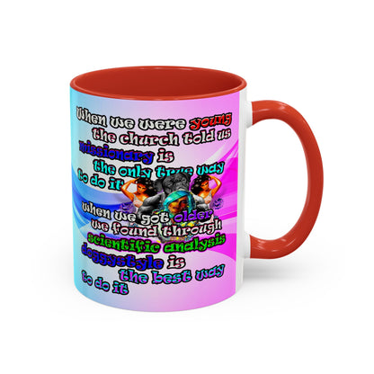 doggystyle - Accent Mug (light blue-pink wave)