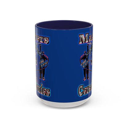 em cee squared - Accent Mug (dark blue)