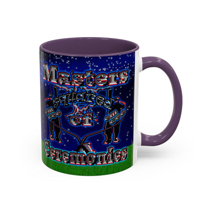em cee squared - Accent Mug ('snoops' background)