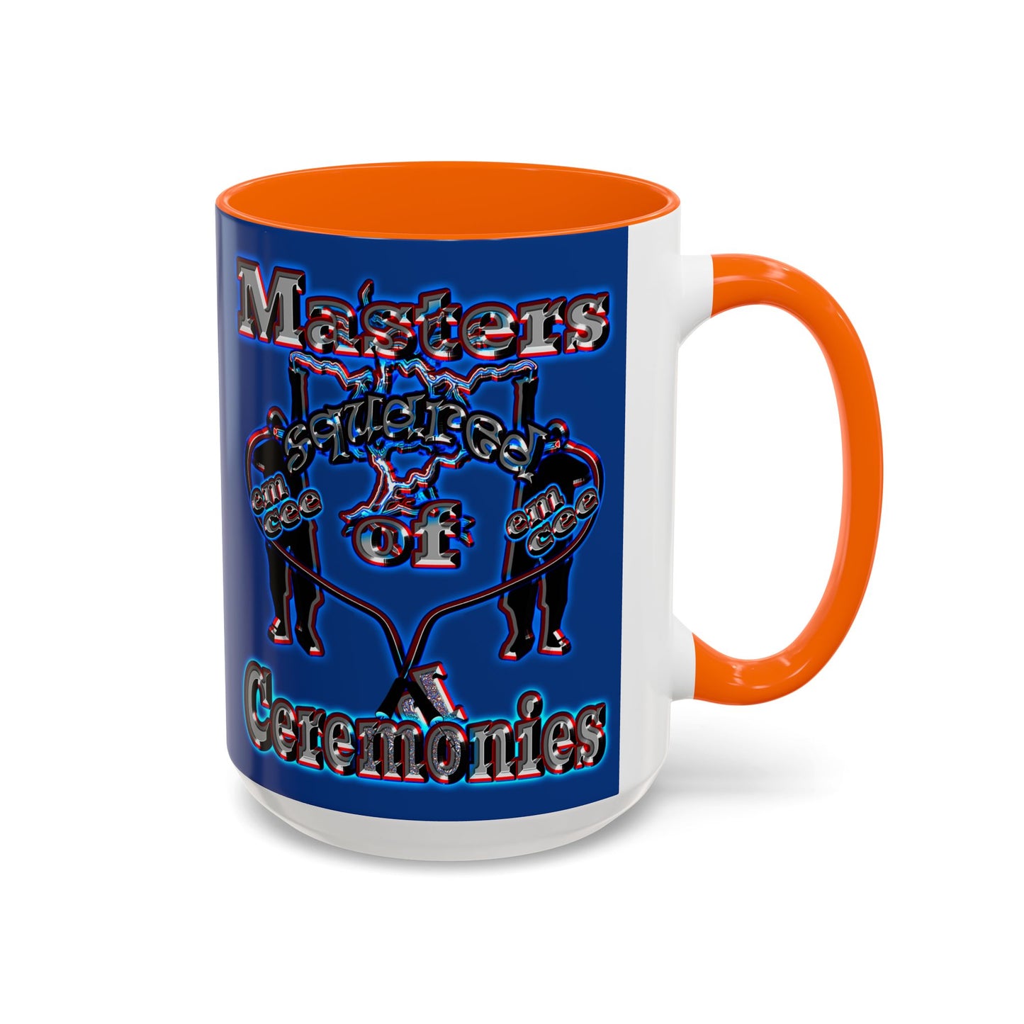 em cee squared - Accent Mug (dark blue)