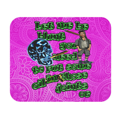 og - Mouse Pad (Rectangle) (pink swirl)