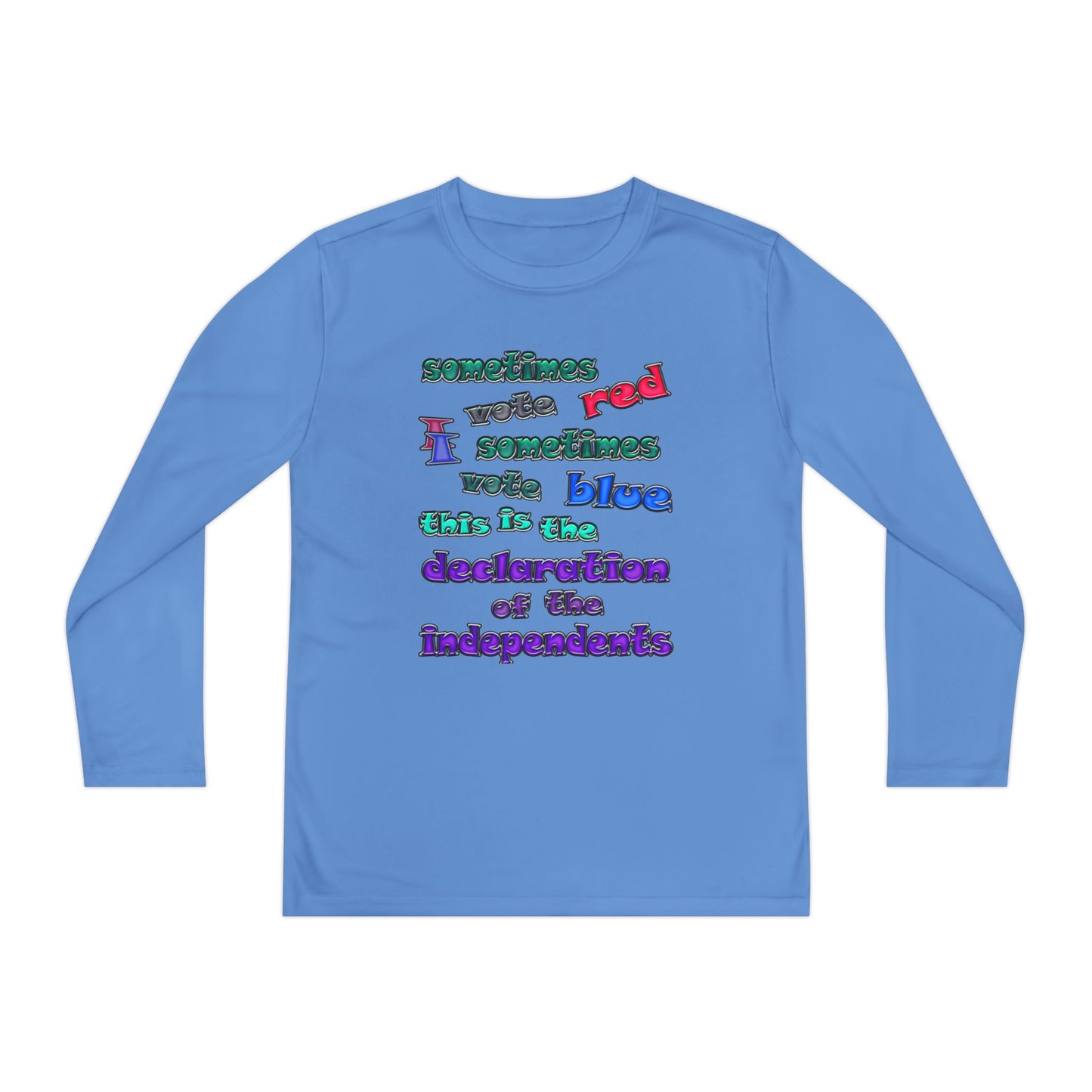 declaration of the independents - Youth Long Sleeve Competitor Tee