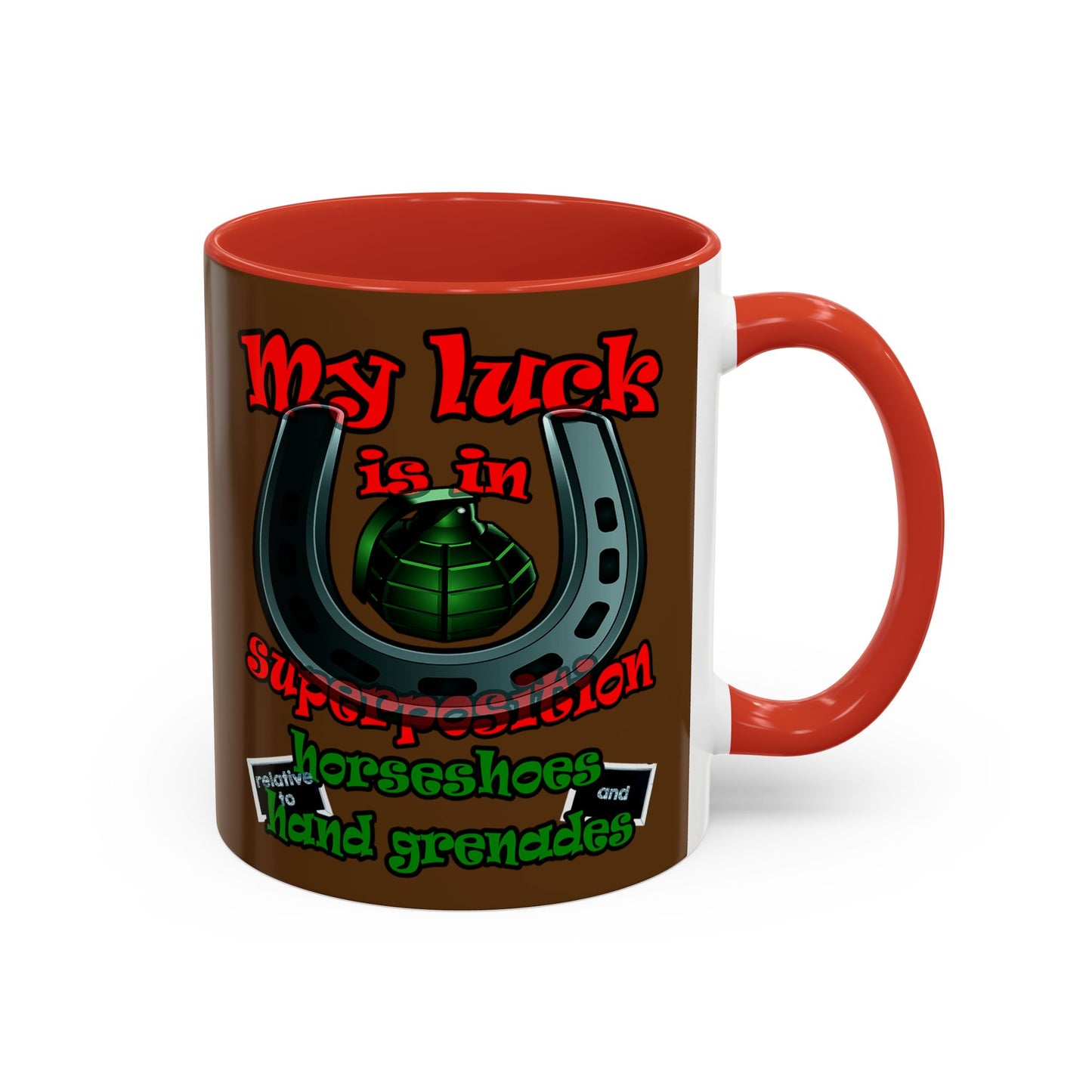 my luck - Accent Mug (brown)