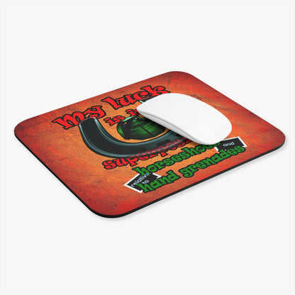 my luck - Mouse Pad (Rectangle) (burnt orange)