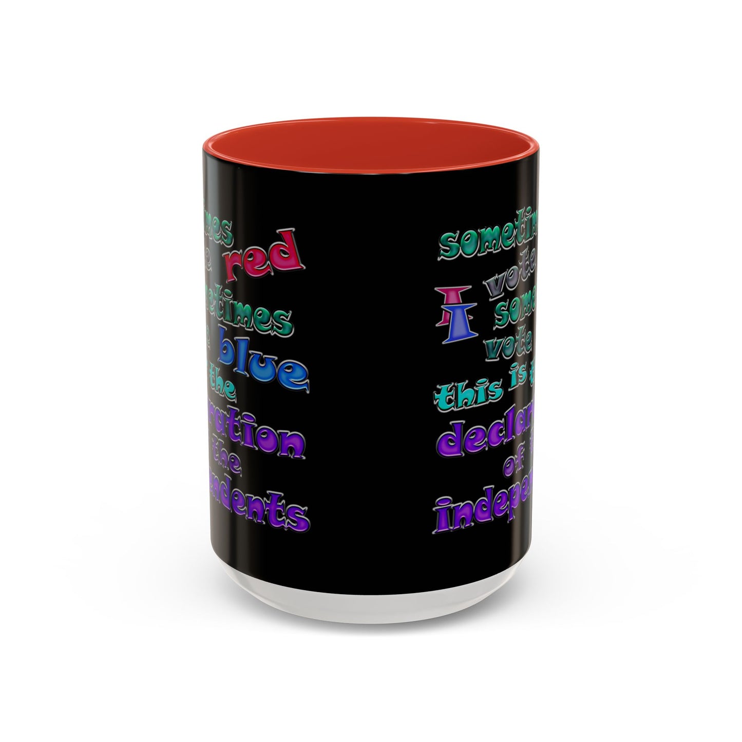 declaration of the independents - Accent Mug (black)