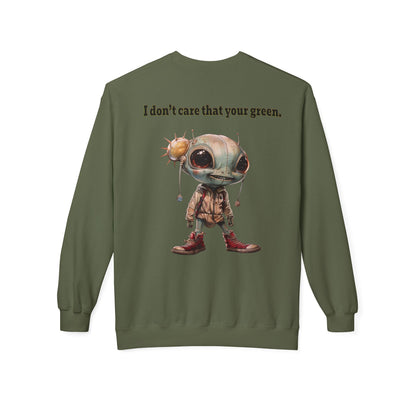 I don't care that your grey - Unisex Midweight Softstyle Fleece Crewneck Sweatshirt