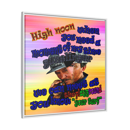 high noon - framed canvas art (color blur)