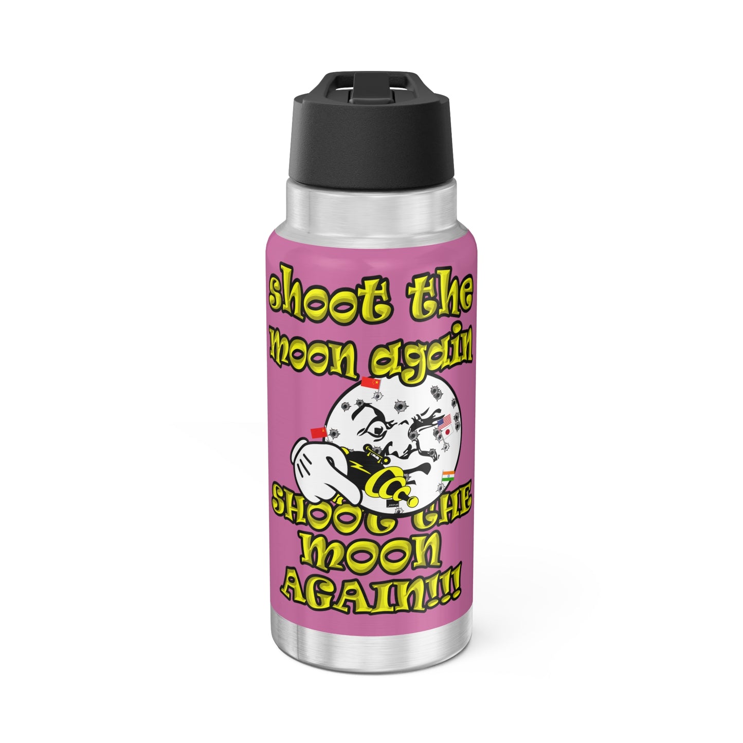 shoot the moon again - Gator Tumbler, 32oz (light pink)