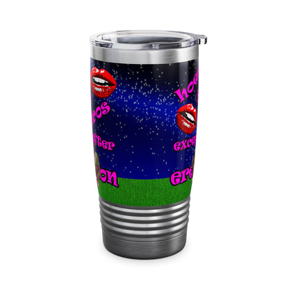 hoes b4 bros - Ringneck Tumbler, 20oz ('snoops' background)