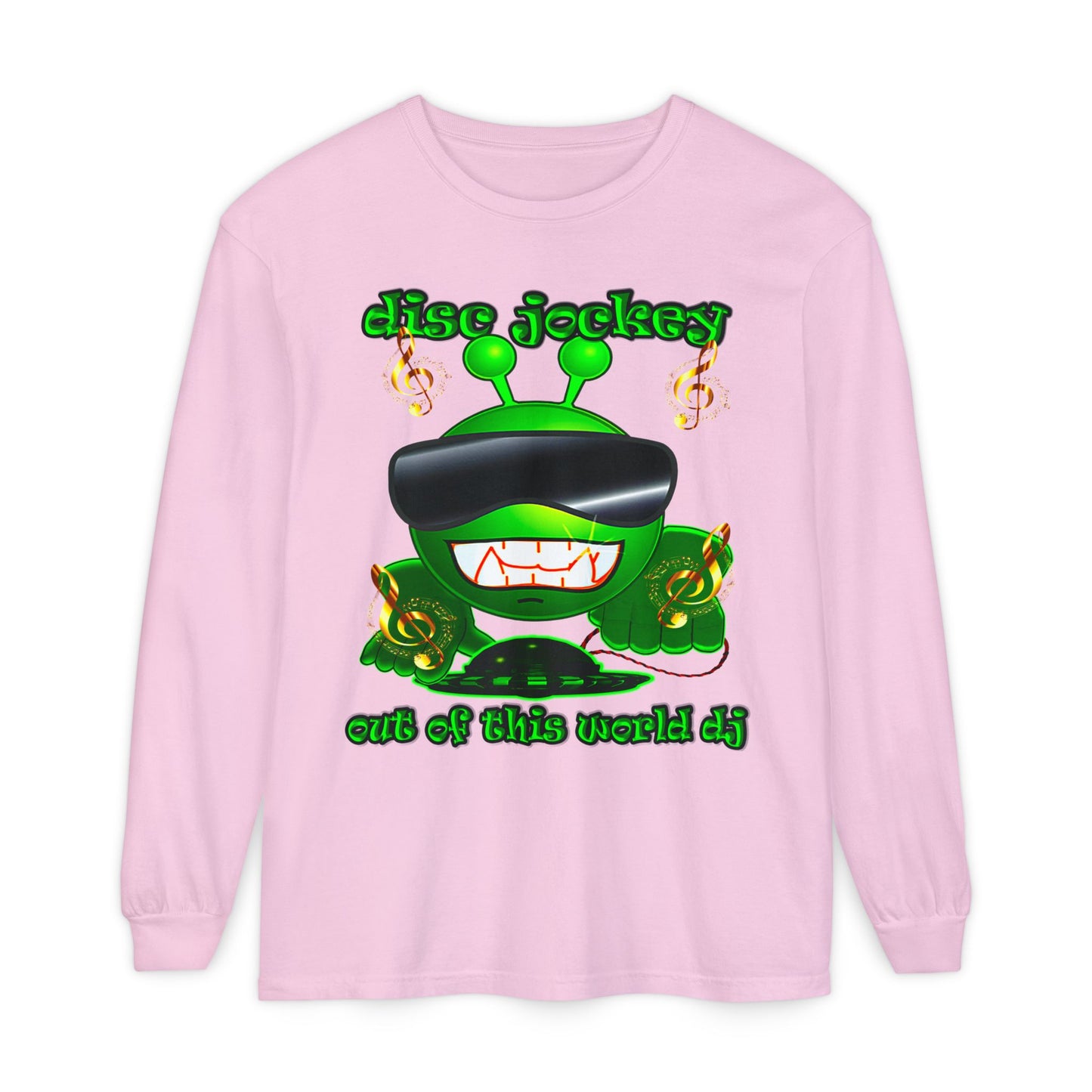 disc jockey - Unisex Garment-dyed Long Sleeve T-Shirt