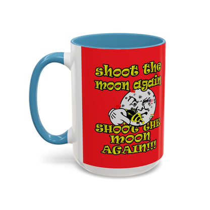 shoot the moon again - Accent Mug (red)